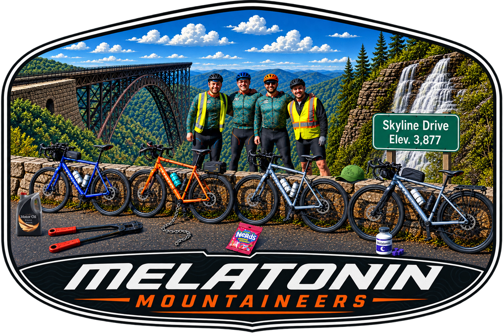 New River Gorge and Skyline Drive biking trip patch