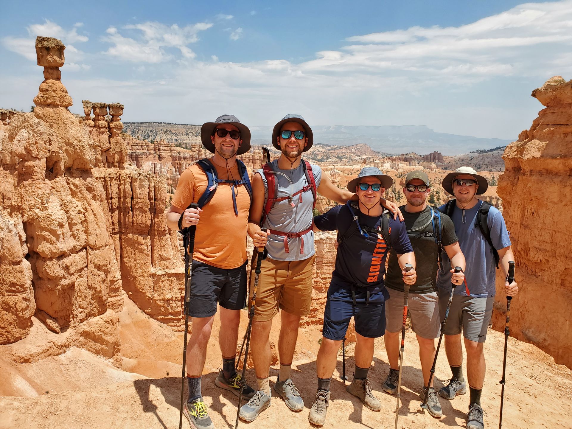 Standing among the hoodoos at Bryce Canyon