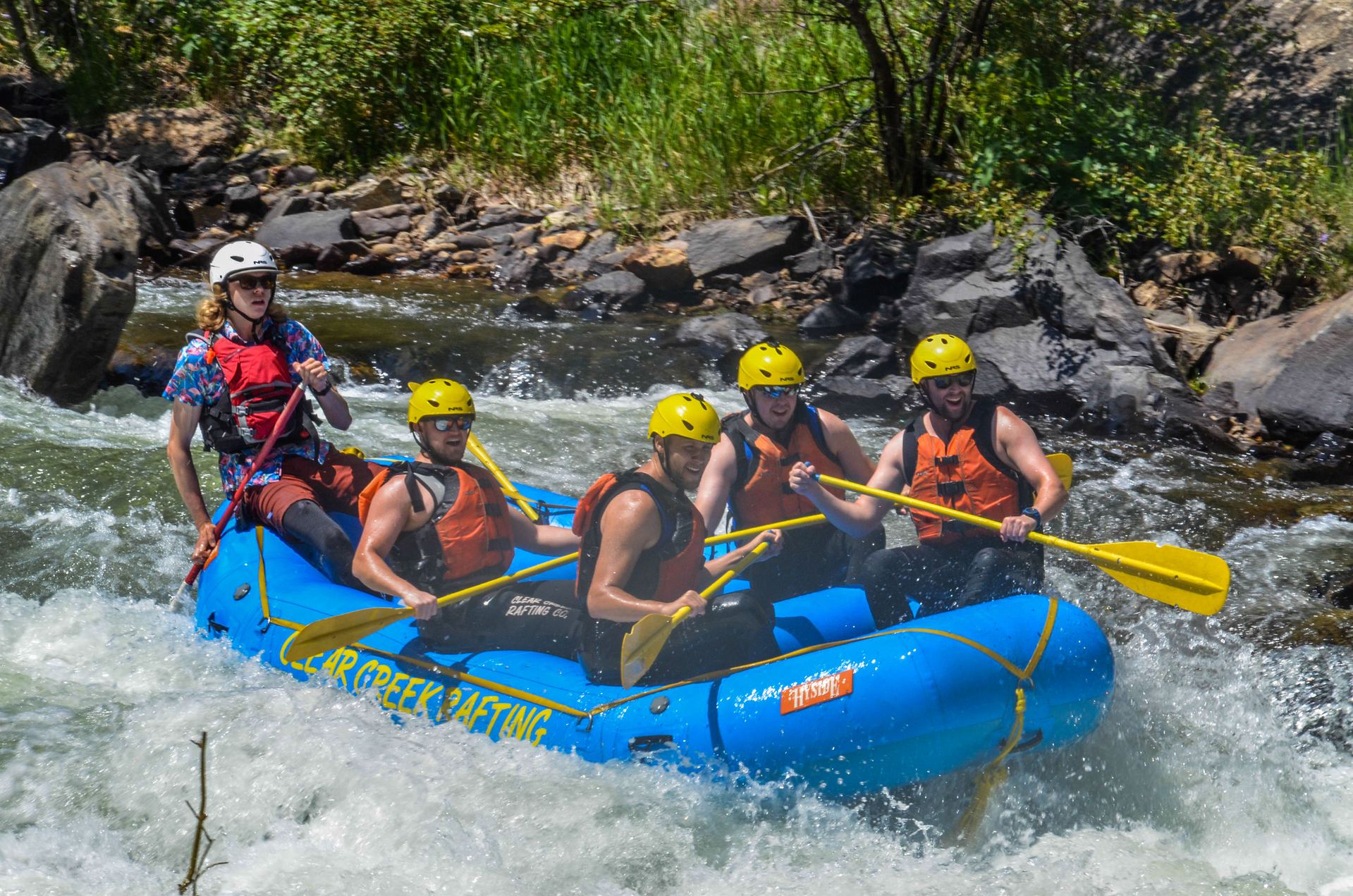 Whitewater rafting on Clear Creek